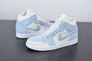 Nike Air Jordan 1 Mid White Celestine Blue