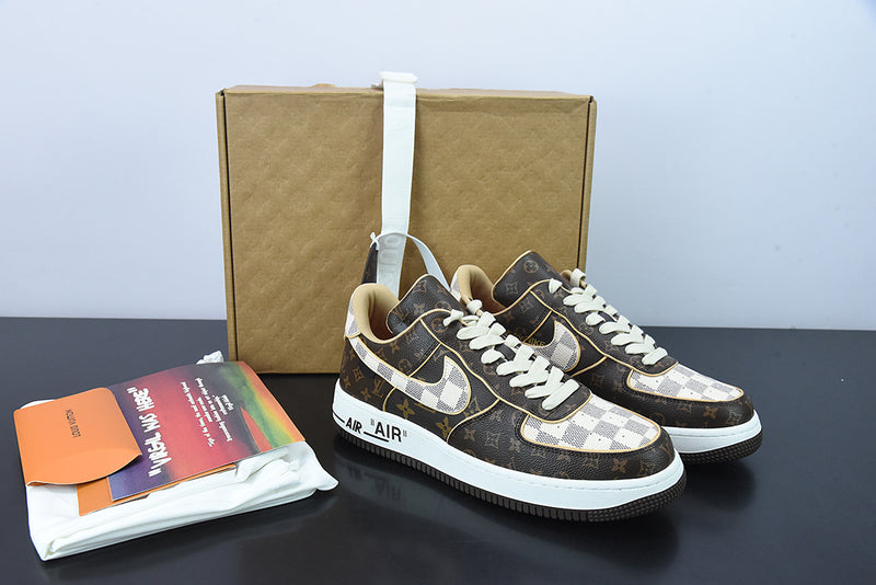 Louis Vuitton Nike Air Force 1 Low 'Monogram Brown Damier Azur'