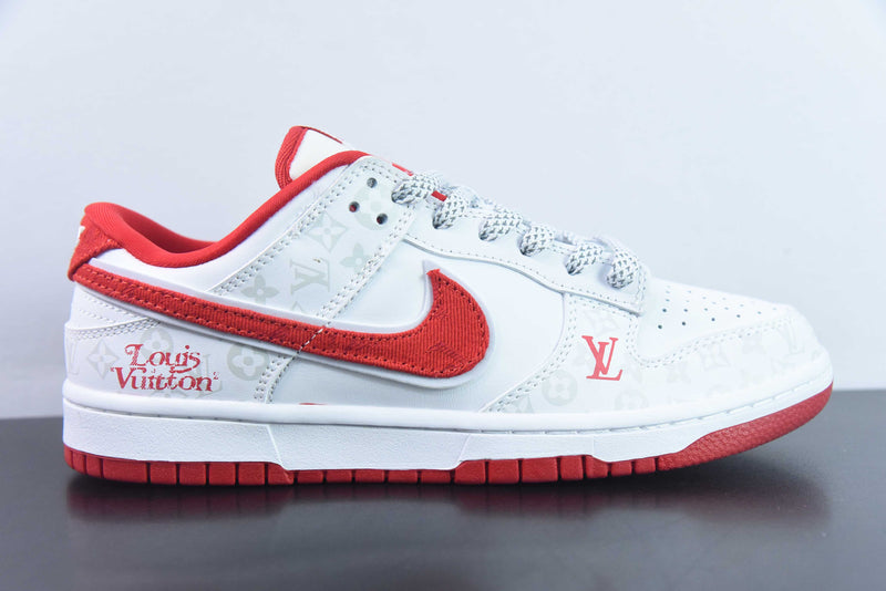 Nike Dunk Low x Louis Vuitton White Red