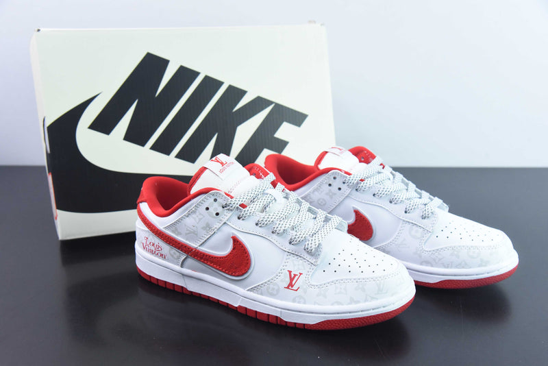 Nike Dunk Low x Louis Vuitton White Red