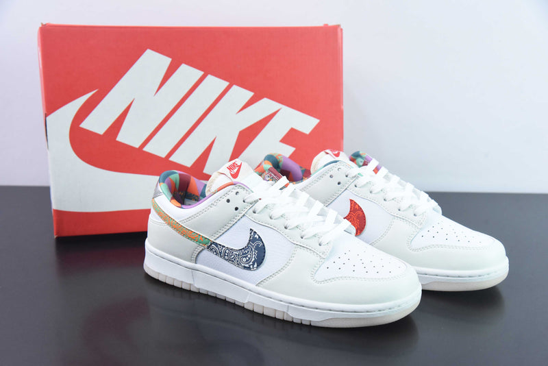 Nike Dunk Low 'White Multi-Color Paisley (GS)'