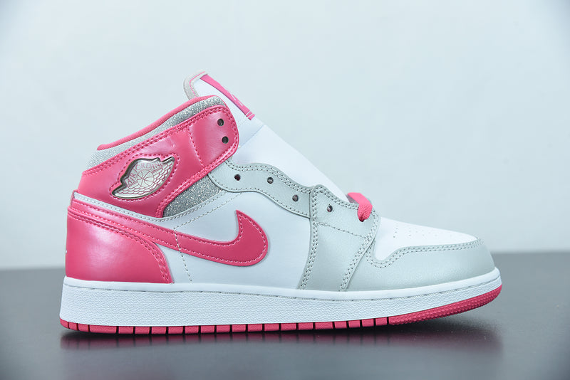 Nike Air Jordan 1 - Mid Platinum Pink