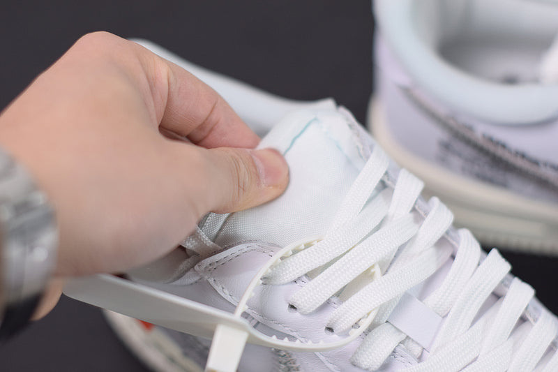 Nike Air Force x Off White Metallic Silver White