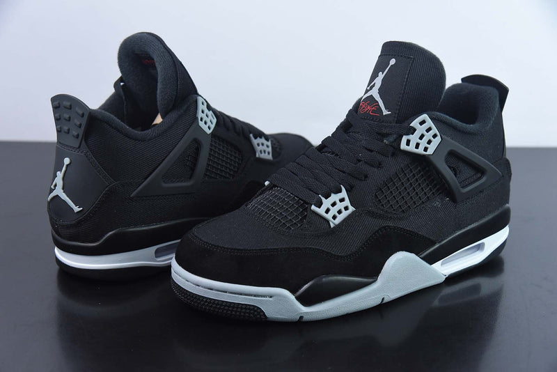 Nike Air Jordan 4 - Retro Black Canvas