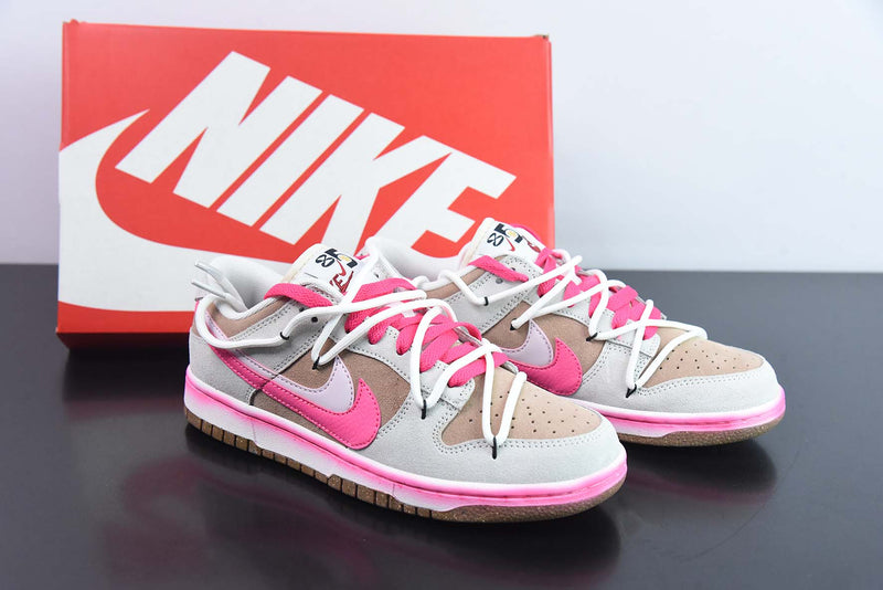 Nike SB Dunk Low Off White '85' Pink Brown Black