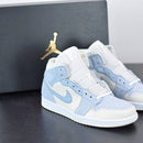 Nike Air Jordan 1 Mid White Celestine Blue
