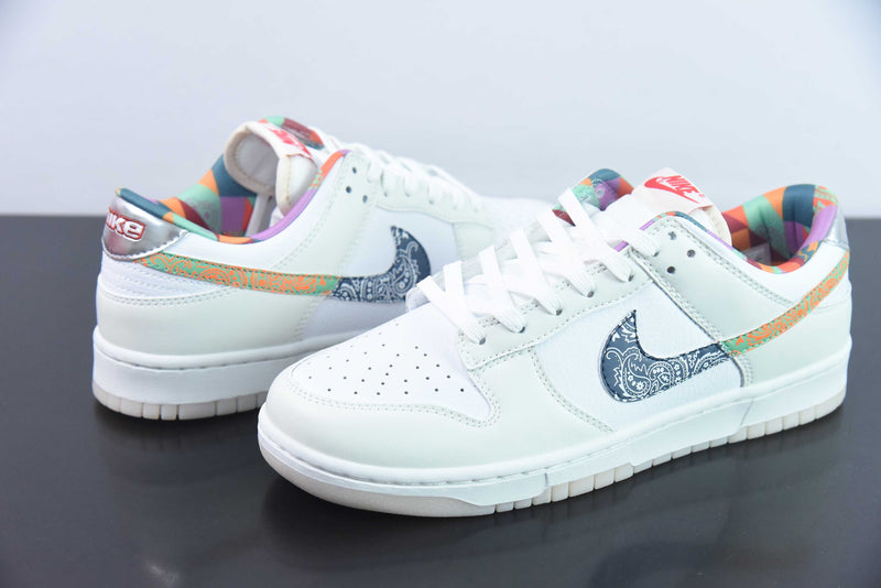 Nike Dunk Low 'White Multi-Color Paisley (GS)'