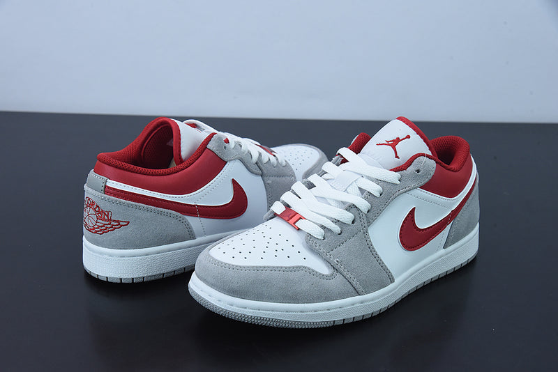 Nike Air Jordan 1 - Low Light Smoke Grey Gym Red