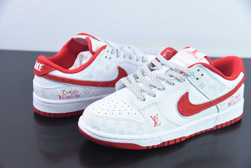 Nike Dunk Low x Louis Vuitton White Red