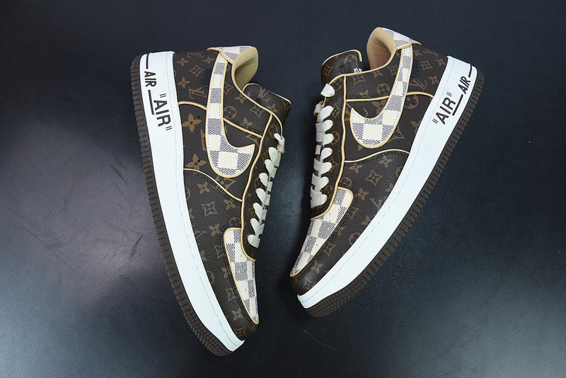 Louis Vuitton Nike Air Force 1 Low 'Monogram Brown Damier Azur'