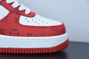 Louis Vuitton Nike Air Force 1 Low By Virgil Abloh White Red