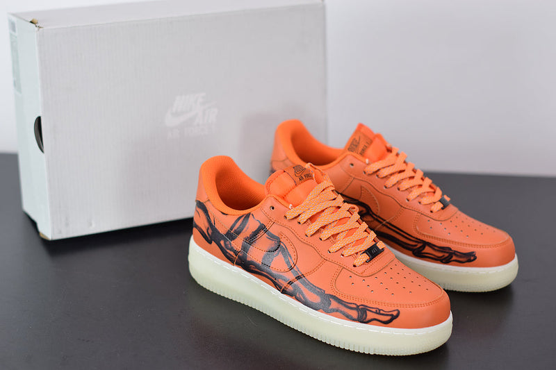 Nike Air Force 1 Low Orange Skeleton Halloween (2020)