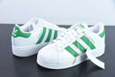adidas - Superstar Trainer White/Green