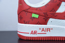 Louis Vuitton Nike Air Force 1 Low By Virgil Abloh White Red