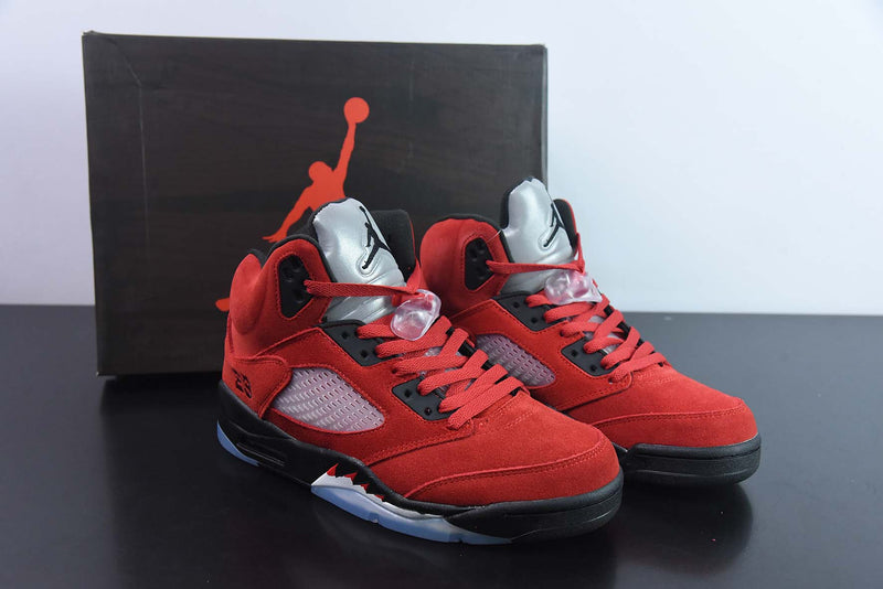 Nike Air Jordan 5  - Retro Raging Bull Red