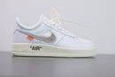 Nike Air Force x Off White Metallic Silver White