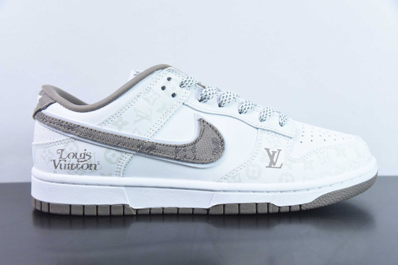 Nike Dunk Low x Louis Vuitton White Grey