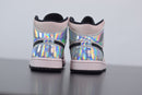 Nike Air Jordan 1 - Mid Dirty Powder Iridescent