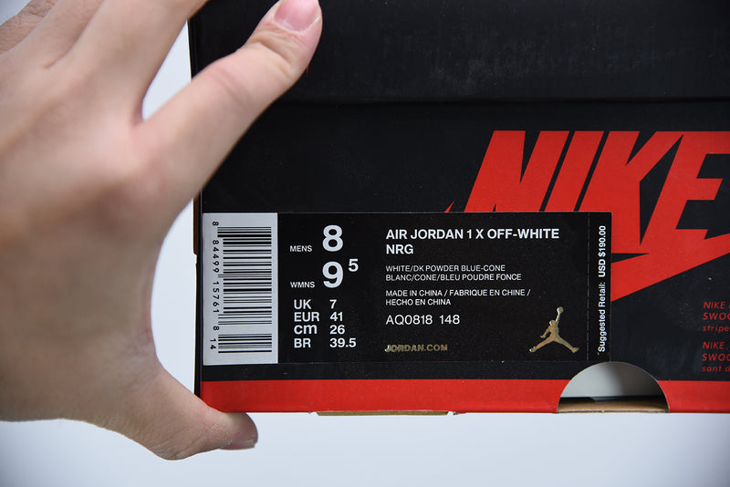 Nike Air Jordan 1 - Retro High Off-White University Blue