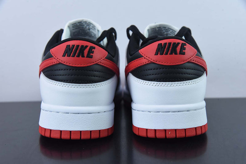 Nike Dunk Low White Black University Red