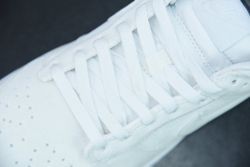 Nike Dunk Low Dover Street Market Triple White Velvet