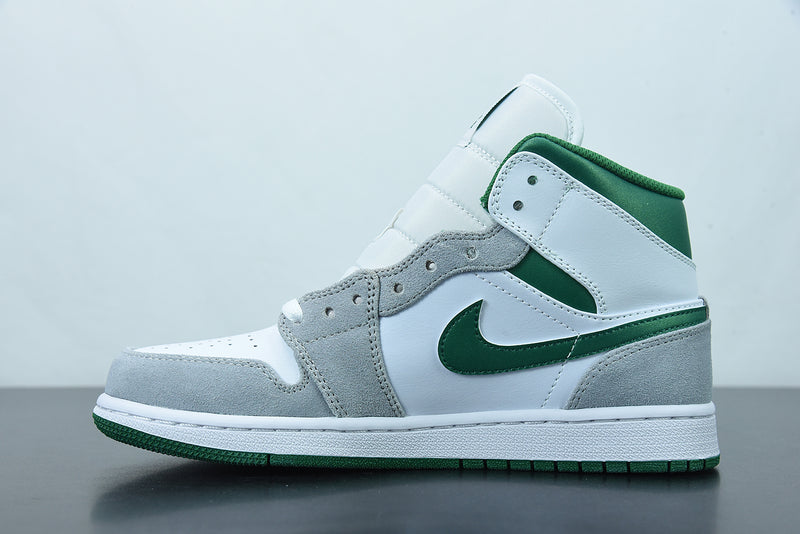 Nike Air Jordan 1 -Mid SE Grey Pine Green