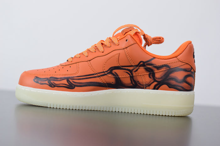 Nike Air Force 1 Low Orange Skeleton Halloween (2020)