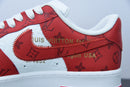 Louis Vuitton Nike Air Force 1 Low By Virgil Abloh White Red
