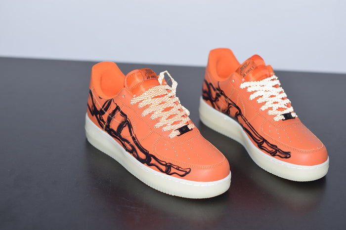 Nike Air Force 1 Low Orange Skeleton Halloween (2020)