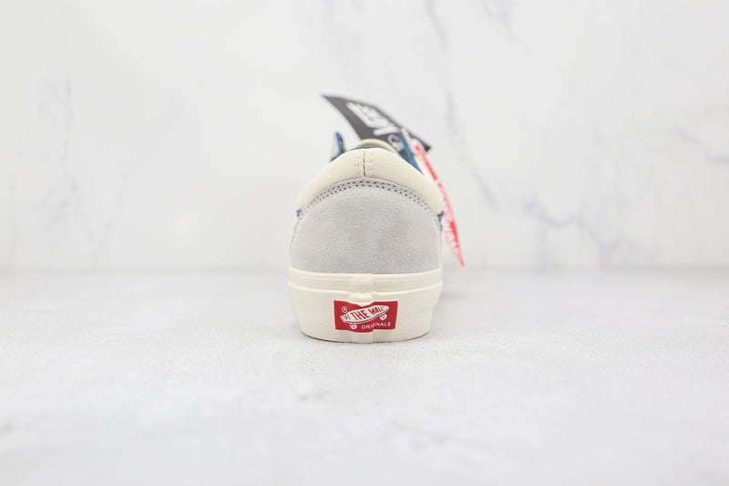 Vans Old Skool Leather White Blue