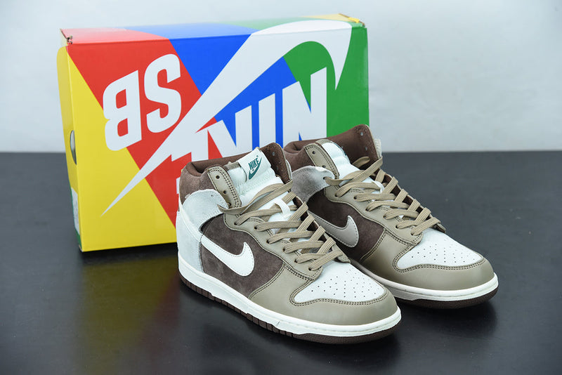 Nike Dunk High Light Chocolate