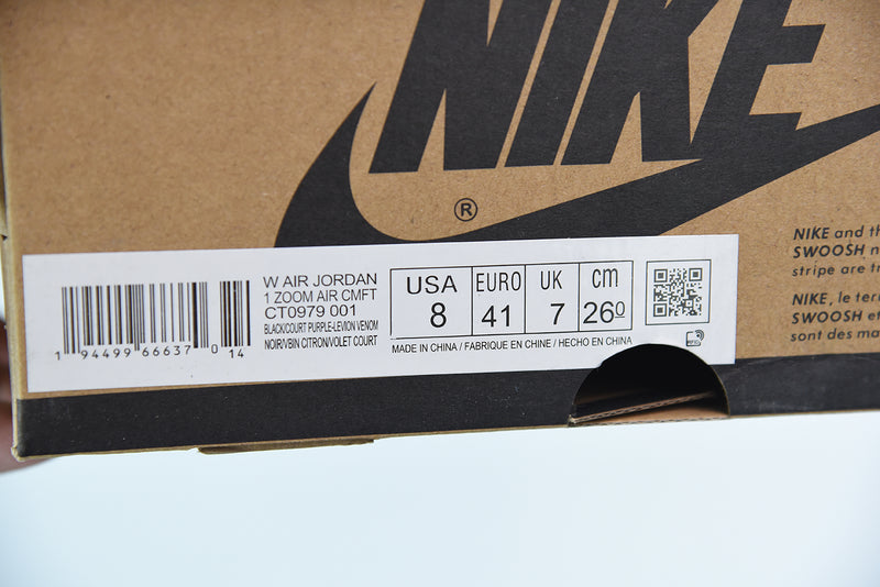 Nike Air Jordan 1 - High Zoom Black Court Purple