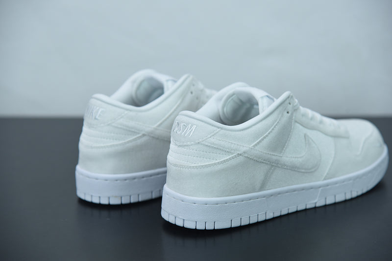 Nike Dunk Low Dover Street Market Triple White Velvet