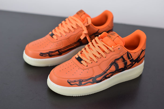 Nike Air Force 1 Low Orange Skeleton Halloween (2020)