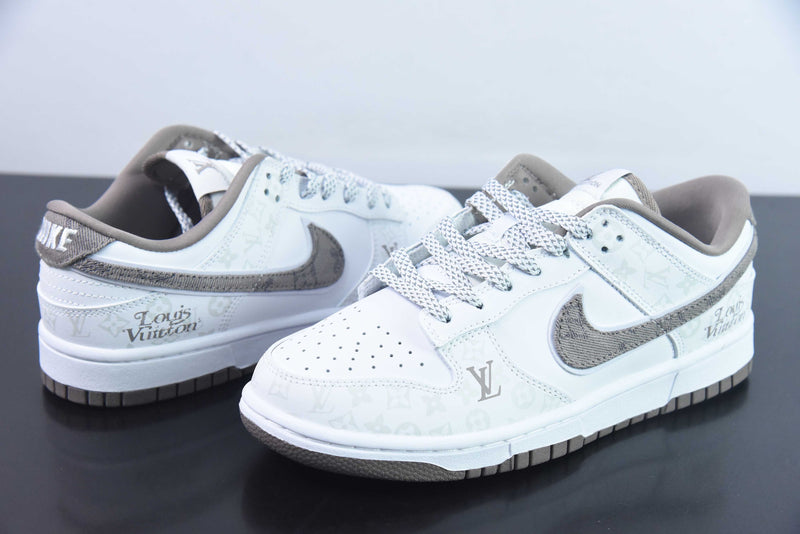 Nike Dunk Low x Louis Vuitton White Grey