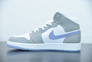 Nike Air Jordan 1 -Mid White Wolf Grey