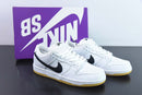 Nike SB Dunk Low Pro White Gum (Label Black)