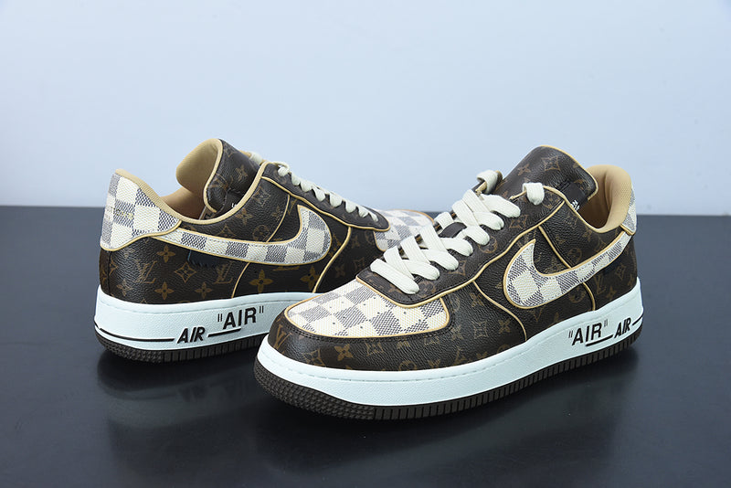 Louis Vuitton Nike Air Force 1 Low 'Monogram Brown Damier Azur'