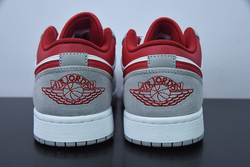 Nike Air Jordan 1 - Low Light Smoke Grey Gym Red