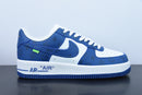 Louis Vuitton Nike Air Force 1 Low By Virgil Abloh White Royal