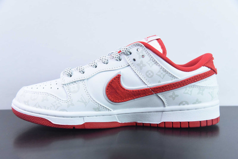 Nike Dunk Low x Louis Vuitton White Red